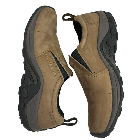 Merrell Jungle Moc Slip-On Hiking Casual Shoes Men’s 9.5W Brown Nubuck Leather main image 8